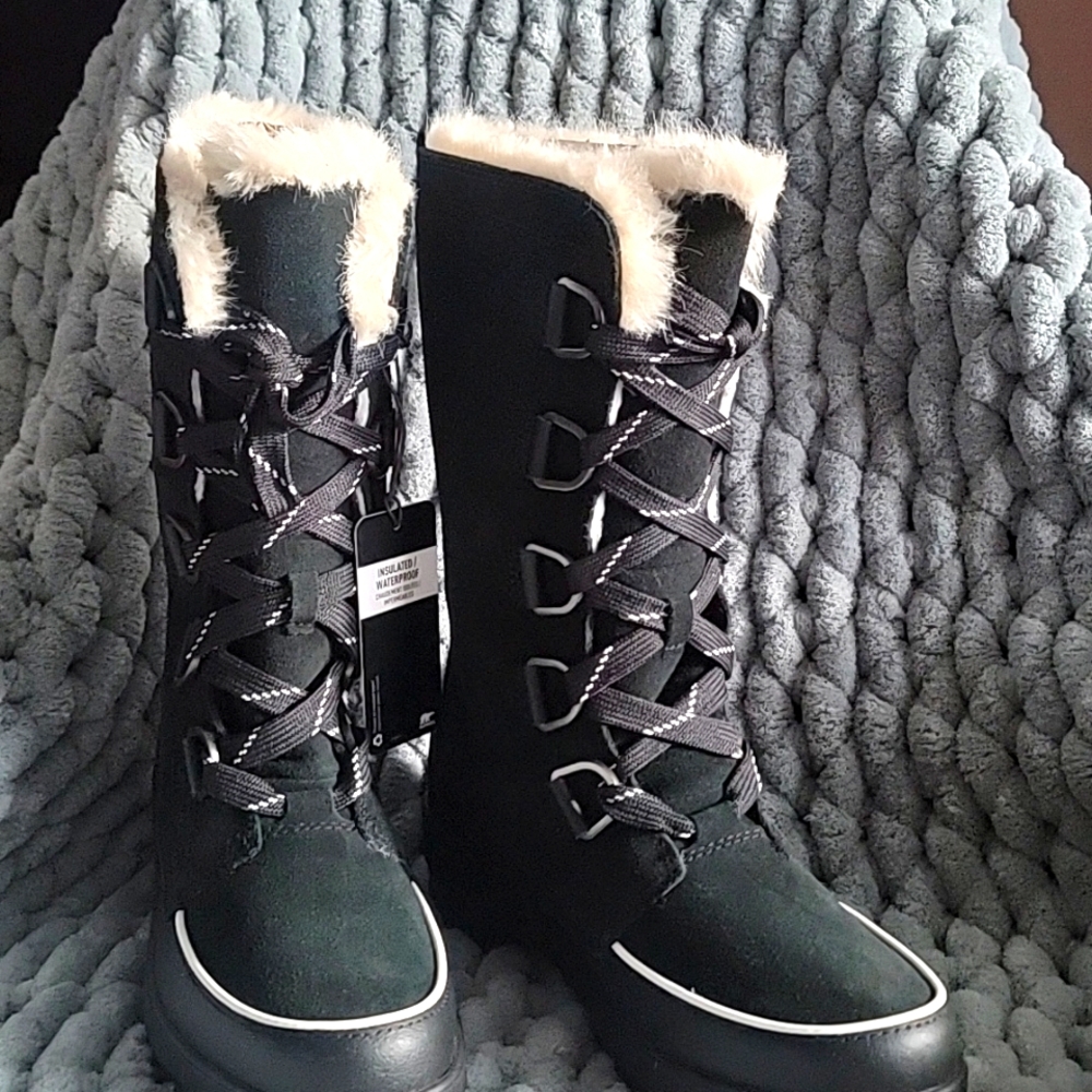 New Sorel Tivoli IV Tall Waterproof Boot In Black Size 7.5